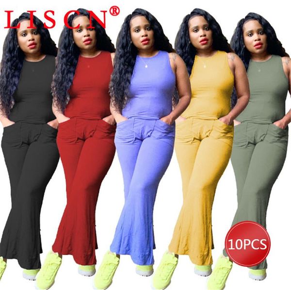 women's two piece pants bulk items wholesale lots 2021 summer tracksuit set tank sleevless flare pocket k7212, White
women's two piece pants bulk items wholesale lots 2021 summer tracksuit set tank sleevless flare pocket k7212, White