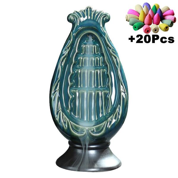 fragrance lamps fambe waterfall burner ceramic incense holder hand made handiwork home office decor with 20cones gift
fragrance lamps fambe waterfall burner ceramic incense holder hand made handiwork home office decor with 20cones gift
