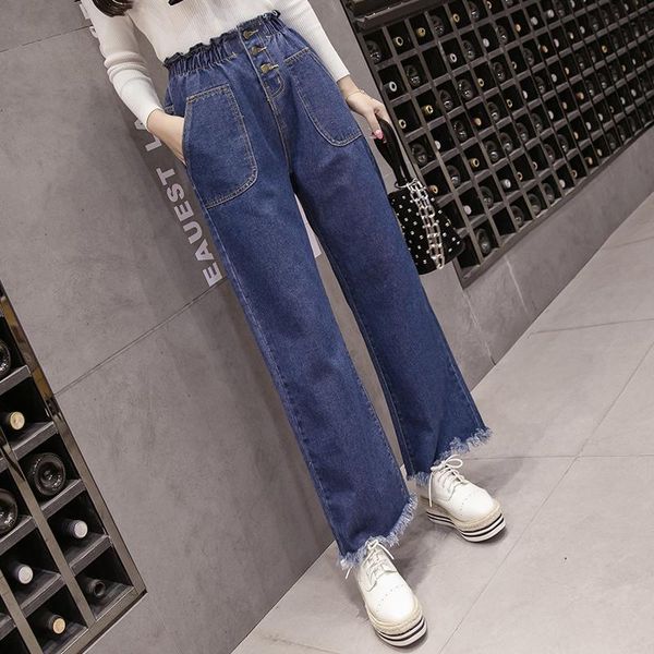women's jeans high waist pockets women streetwear straight jean femme blue pants casual loose wide leg
women's jeans high waist pockets women streetwear straight jean femme blue pants casual loose wide leg