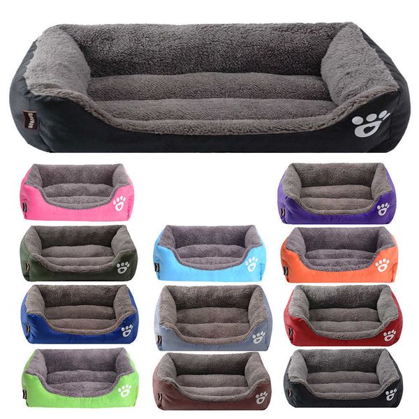 Winter Warm Large Dog Sofa Bed Dog Kneel Cat Mats House Cushion Pet Sleeping Sofa Beds Mat for Large and Small Dog 211009