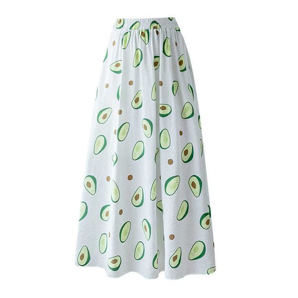 perhaps u white yellow fruit avocado print skirt elastic waist empire a line chiffon midi skirt casual summer s0241 210529, Black
perhaps u white yellow fruit avocado print skirt elastic waist empire a line chiffon midi skirt casual summer s0241 210529, Black