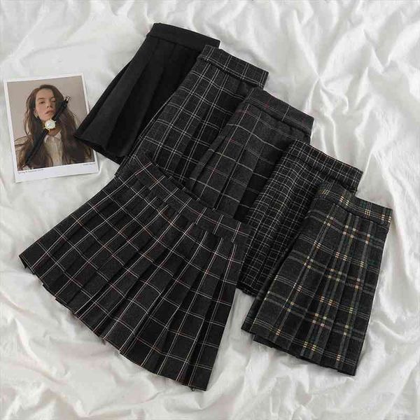 vintage y2k harajuku grunge gothic mini skirt women black plaid pleated a-line short skirt ladies casual streetwear summer 
vintage y2k harajuku grunge gothic mini skirt women black plaid pleated a-line short skirt ladies casual streetwear summer