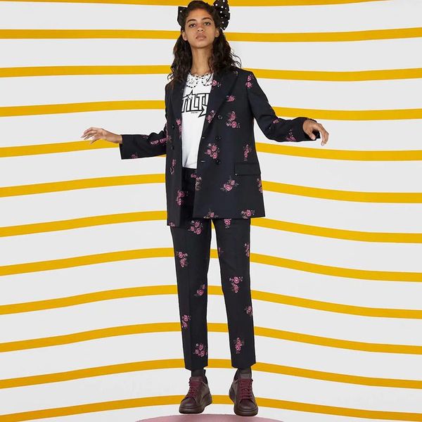 women's two piece pants gedivoen fashion runway suit women long sleeve coat and floral embroidery 2 two pieces set streetwear ladies se, White
women's two piece pants gedivoen fashion runway suit women long sleeve coat and floral embroidery 2 two pieces set streetwear ladies se, White