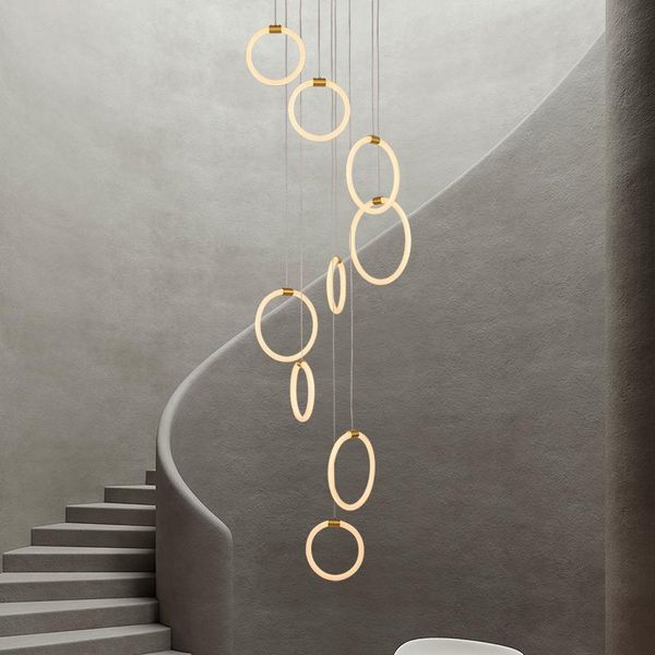 gold led pendant lights modern design hall spiral staircase hanging lamp light emitting body 360 acrylic pendant lamp fixture
gold led pendant lights modern design hall spiral staircase hanging lamp light emitting body 360 acrylic pendant lamp fixture
