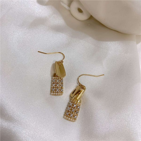 hbp fashion korean dongdamen same simple pearl geometric diamond temperament versatile girl heart earrings, Silver
hbp fashion korean dongdamen same simple pearl geometric diamond temperament versatile girl heart earrings, Silver
