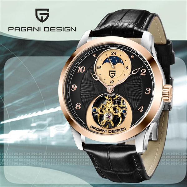wristwatches pagani design fashion men's moon phase waterproof automatic watch brand sports stainless steel mechanical men, Slivery;brown
wristwatches pagani design fashion men's moon phase waterproof automatic watch brand sports stainless steel mechanical men, Slivery;brown