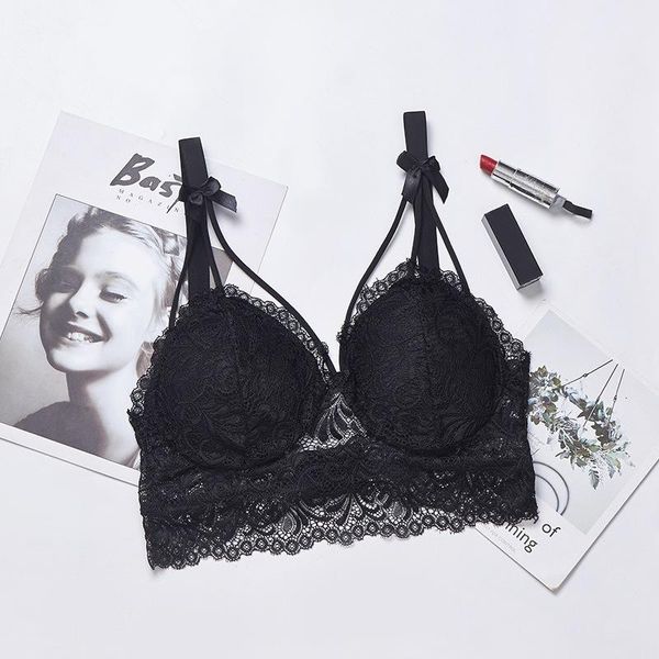 bras women lingerie thin suitable bralette lace wireless soft breathable bra underwear sweet bow straps girls for, Red;black
bras women lingerie thin suitable bralette lace wireless soft breathable bra underwear sweet bow straps girls for, Red;black