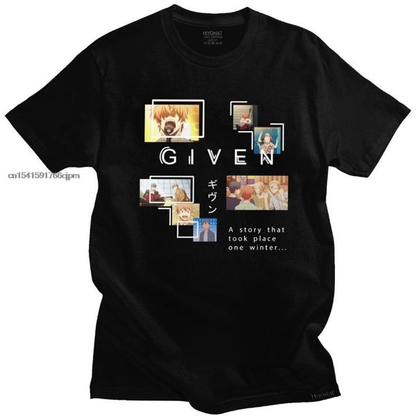 men's t-shirts fashion anime given t shirt men short sleeve cotton tshirt casual japanese manga t-shirt mafuyu ritsuka uenoyama tee clo, White;black
men's t-shirts fashion anime given t shirt men short sleeve cotton tshirt casual japanese manga t-shirt mafuyu ritsuka uenoyama tee clo, White;black