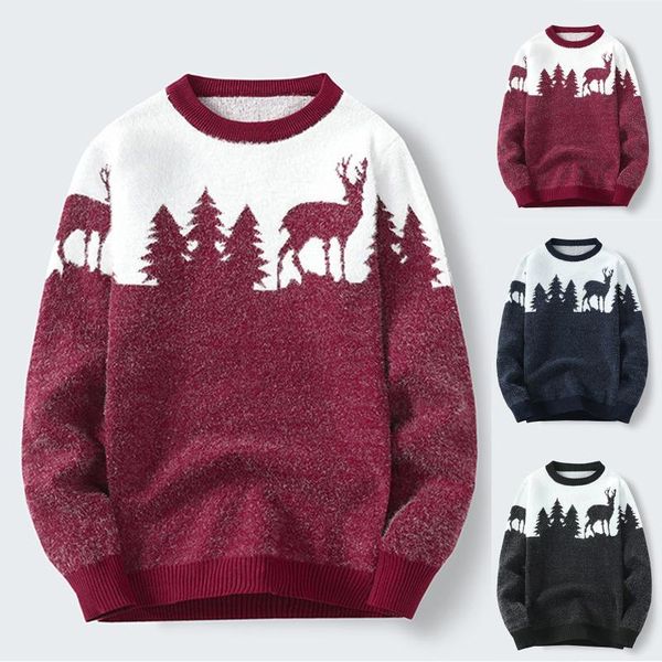 men's sweaters christmas elk sweater men 2021 autumn winter sweatshirts casual round neck long sleeve loose pullover for, White;black
men's sweaters christmas elk sweater men 2021 autumn winter sweatshirts casual round neck long sleeve loose pullover for, White;black