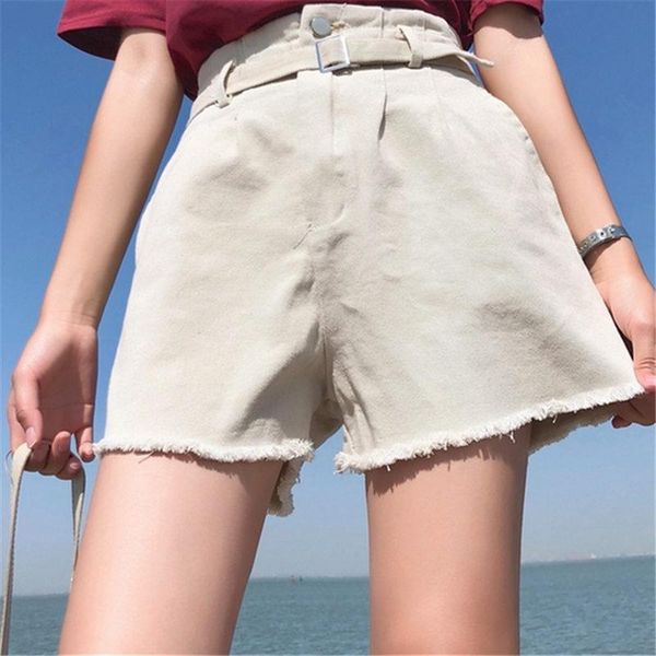 women's shorts women denim high waist fringed 2021 summer korean tide harajuku loose personality wild with belt thin, White;black
women's shorts women denim high waist fringed 2021 summer korean tide harajuku loose personality wild with belt thin, White;black