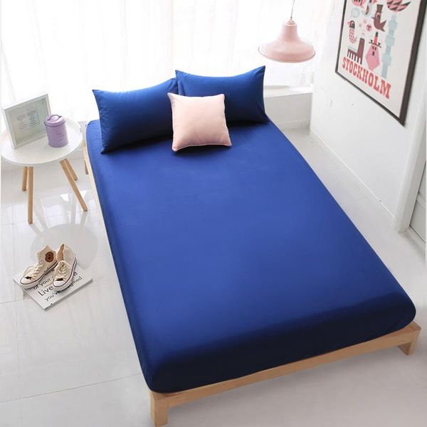 100% cotton bed sheet solid fitted sheet with elastic band bedding linens 160x200cm queen king size mattress cover
100% cotton bed sheet solid fitted sheet with elastic band bedding linens 160x200cm queen king size mattress cover