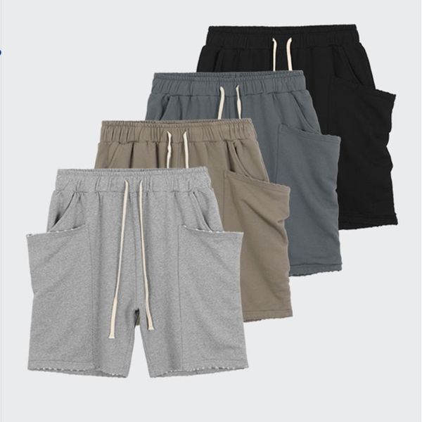 big pockets cotton terry casual shorts mens and womens harajuku drawstring oversize straight knee lenght pants, White;black
big pockets cotton terry casual shorts mens and womens harajuku drawstring oversize straight knee lenght pants, White;black