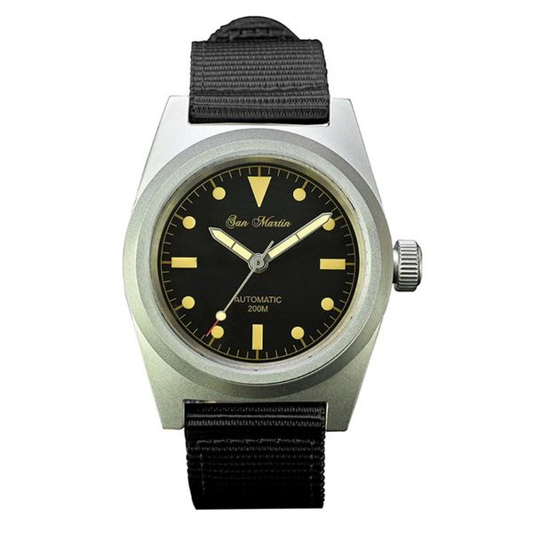 wristwatches san martin mens automatic watches men watch sport mechanical wristwatch 200m waterproof luminous sapphire nylon strap nh3, Slivery;brown
wristwatches san martin mens automatic watches men watch sport mechanical wristwatch 200m waterproof luminous sapphire nylon strap nh3, Slivery;brown