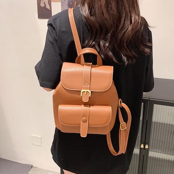 backpack style hocodo pu leather multifunction for girls solid color school bag female mini women travel shoulder
backpack style hocodo pu leather multifunction for girls solid color school bag female mini women travel shoulder