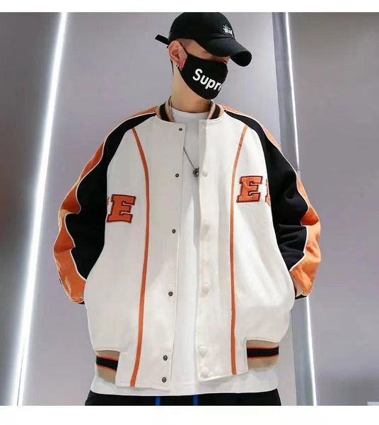 men's jackets dashing contrast stitching2021 baseball jacket fashion american street couple student casual embroidery pilot, Black;brown
men's jackets dashing contrast stitching2021 baseball jacket fashion american street couple student casual embroidery pilot, Black;brown
