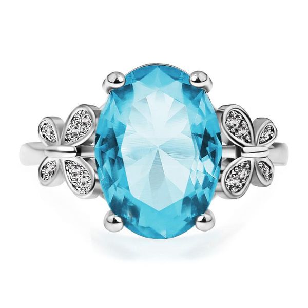 cluster rings creative product oversized sea blue zircon ladies ring simple bow, Golden;silver
cluster rings creative product oversized sea blue zircon ladies ring simple bow, Golden;silver