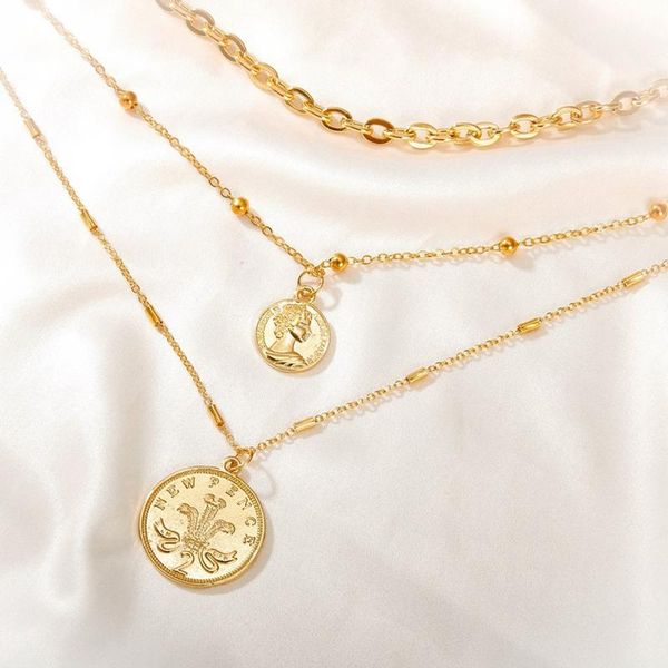 pendant necklaces vintage multilayer crystal necklace women gold color beads moon star horn crescent choker jewelry, Silver
pendant necklaces vintage multilayer crystal necklace women gold color beads moon star horn crescent choker jewelry, Silver