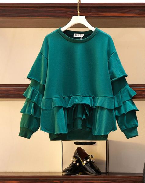 women's hoodies & sweatshirts fashion autumn sweet ruffle stitching long-sleeved western round neck, Black
women's hoodies & sweatshirts fashion autumn sweet ruffle stitching long-sleeved western round neck, Black