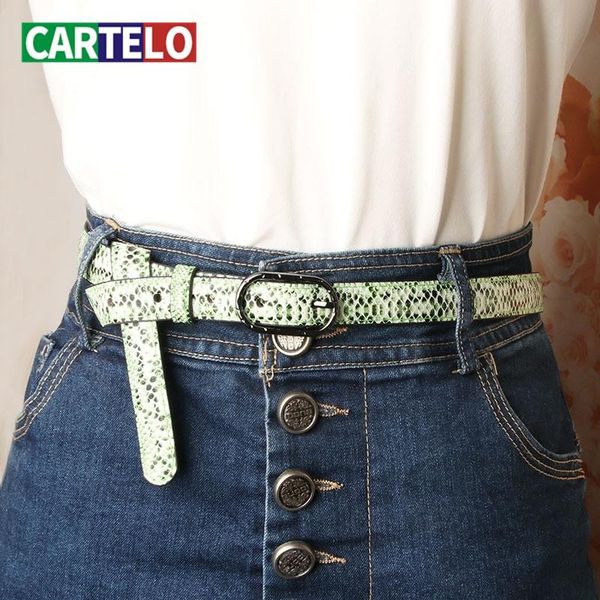 cartelo women's belt new trend imitation snake pattern fashion all-match jeans clothing belts girls personality accessories, Black;brown
cartelo women's belt new trend imitation snake pattern fashion all-match jeans clothing belts girls personality accessories, Black;brown