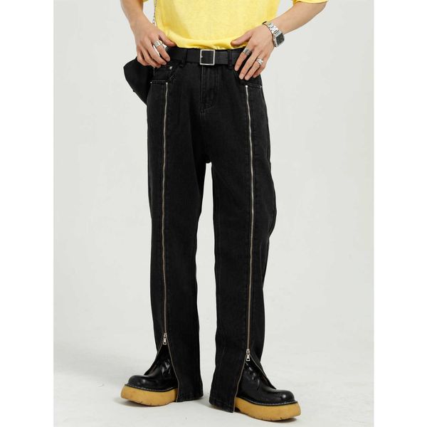 men mtl | 2021 four seasons products korean straight zipper dign trend personality handsome jeans, Blue
men mtl | 2021 four seasons products korean straight zipper dign trend personality handsome jeans, Blue