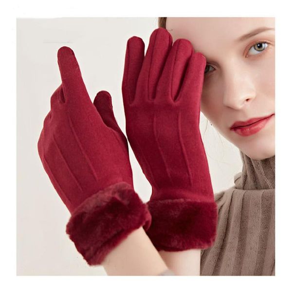 five fingers gloves 2021 winter gift fashion touch screen cashmere hand warmer women, Blue;gray
five fingers gloves 2021 winter gift fashion touch screen cashmere hand warmer women, Blue;gray