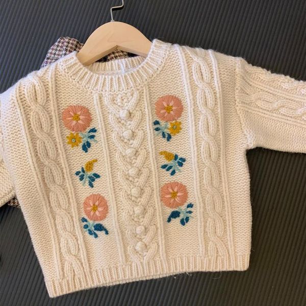 pullover pre-sale 10.15 ship children's knitted hand-embroidered exquisite sweater comfortable girl's, Blue
pullover pre-sale 10.15 ship children's knitted hand-embroidered exquisite sweater comfortable girl's, Blue
