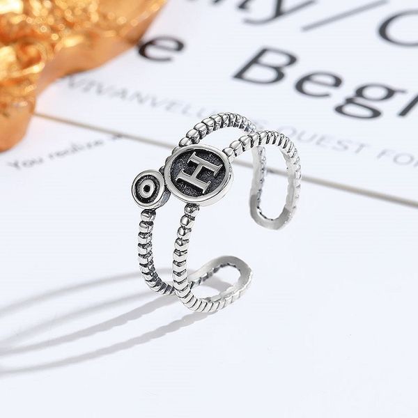 delicate ring korean s925 sterling silver open for women h letter creative indifference fashion
delicate ring korean s925 sterling silver open for women h letter creative indifference fashion