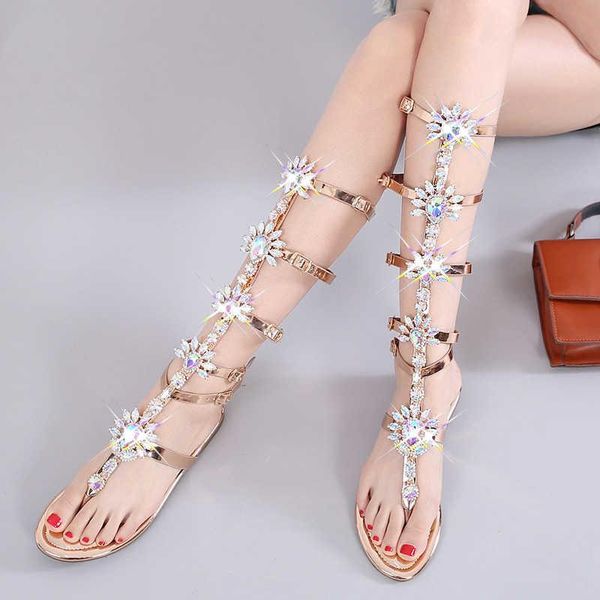 sandals bohemian style high rhinestone casual flat fashion roman bottom clip toe button, Black
sandals bohemian style high rhinestone casual flat fashion roman bottom clip toe button, Black