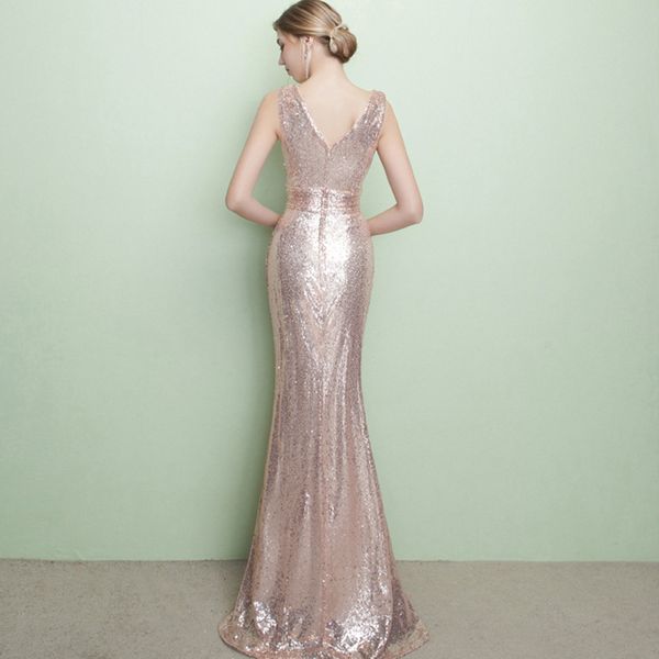 elegant mermaid v-neck sequined floor-length evening dresses navy blue short sleeves zipper-up formal gown 2021 new style, Black;red
elegant mermaid v-neck sequined floor-length evening dresses navy blue short sleeves zipper-up formal gown 2021 new style, Black;red
