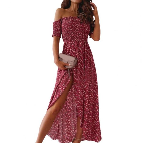 casual dresses women dress off shoulder floral print slim high split short sleeve print, flowy hem maxi streetwear 2xl, Black;gray
casual dresses women dress off shoulder floral print slim high split short sleeve print, flowy hem maxi streetwear 2xl, Black;gray