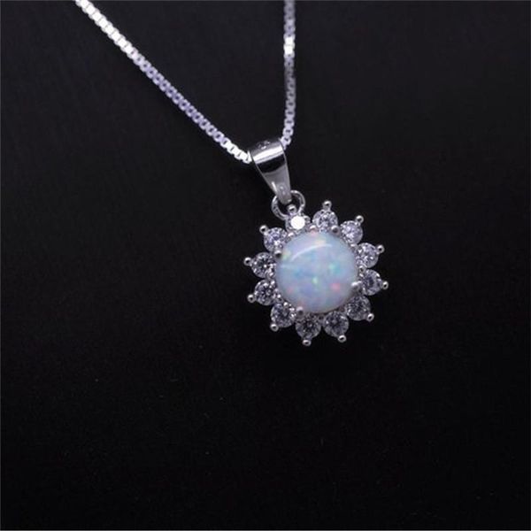 wholesale personality fashion flower jewelry inlaid zircon opal necklace for women luxury namour charm gift all seasons, Silver
wholesale personality fashion flower jewelry inlaid zircon opal necklace for women luxury namour charm gift all seasons, Silver