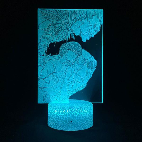 night lights death note anime figures yagami light ryuk 3d picture lamps led acrylic nightlight rgb manga bedroom table decoration for home
night lights death note anime figures yagami light ryuk 3d picture lamps led acrylic nightlight rgb manga bedroom table decoration for home