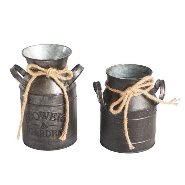 2pcs flower bucket retro iron flower pot rural style vase ornaments old-fashioned milk pot bucket for home garden decor
2pcs flower bucket retro iron flower pot rural style vase ornaments old-fashioned milk pot bucket for home garden decor