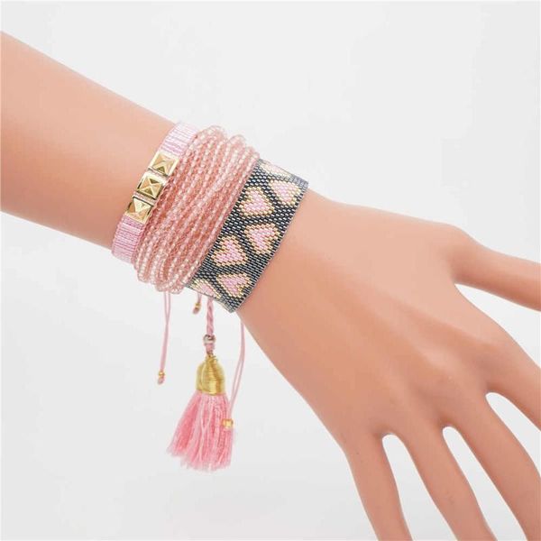 charm bracelets go2boho pink miyuki bracelet for women jewelry gift her heart set multilayer crystal beaded pulseras mujer bileklik, Golden;silver
charm bracelets go2boho pink miyuki bracelet for women jewelry gift her heart set multilayer crystal beaded pulseras mujer bileklik, Golden;silver