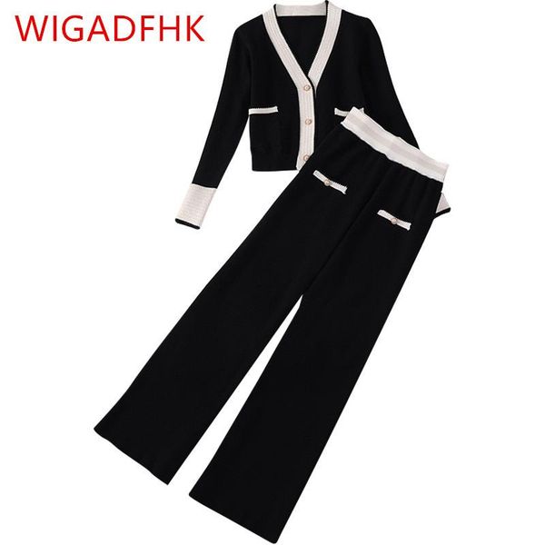 women's tracksuits autumn sweat suits casual 2 piece set women cardigan sweater + wide-leg pants sets trousers two outfits, Gray
women's tracksuits autumn sweat suits casual 2 piece set women cardigan sweater + wide-leg pants sets trousers two outfits, Gray
