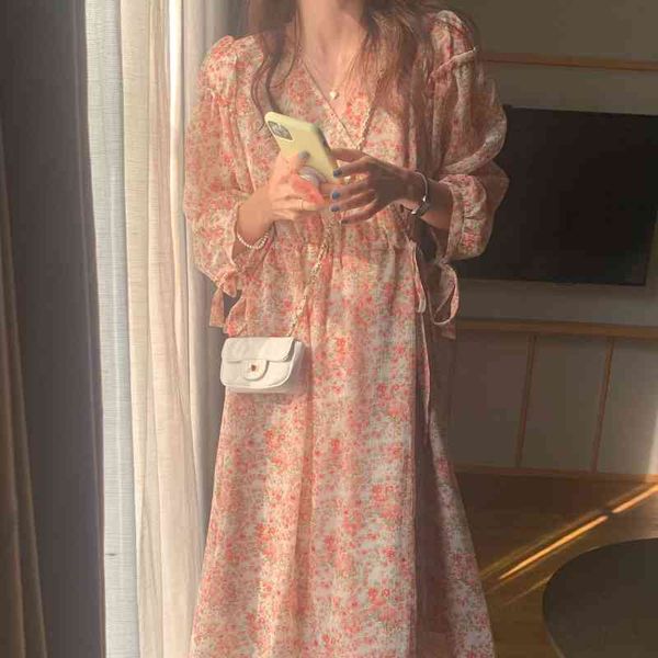 casual dresses chiffon korean slim florals party femme chic vestidos 2021 elegance all match loose printed prom long ztyr, Black;gray
casual dresses chiffon korean slim florals party femme chic vestidos 2021 elegance all match loose printed prom long ztyr, Black;gray