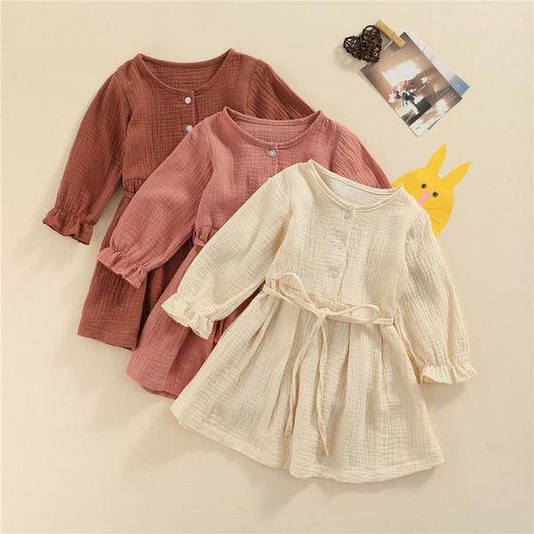 girl's dresses girls casual autumn spring dress with belt solid cotton round collar long sleeve button down fashion vestidos children 1, Red;yellow
girl's dresses girls casual autumn spring dress with belt solid cotton round collar long sleeve button down fashion vestidos children 1, Red;yellow