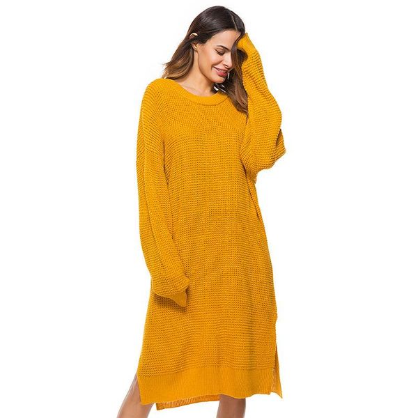 2021 winter women's casual oversize long sleeve knitted dress commute loose long knitted sweater, Black;gray
2021 winter women's casual oversize long sleeve knitted dress commute loose long knitted sweater, Black;gray