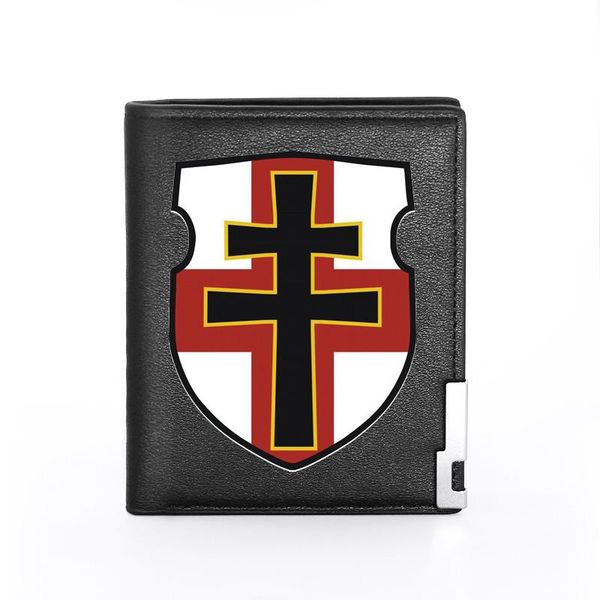 crusader shield printing pu leather men women short wallet id holder purse, Red;black
crusader shield printing pu leather men women short wallet id holder purse, Red;black