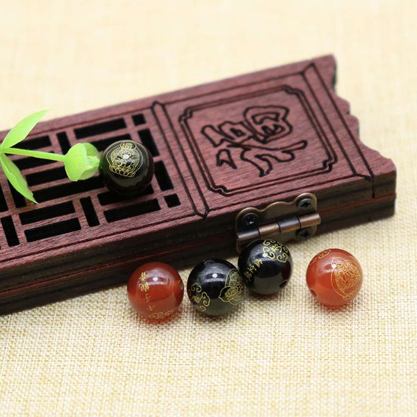 accessories diy loose handmade key chain pendant red and black agate six character hand string necklace round beads
accessories diy loose handmade key chain pendant red and black agate six character hand string necklace round beads