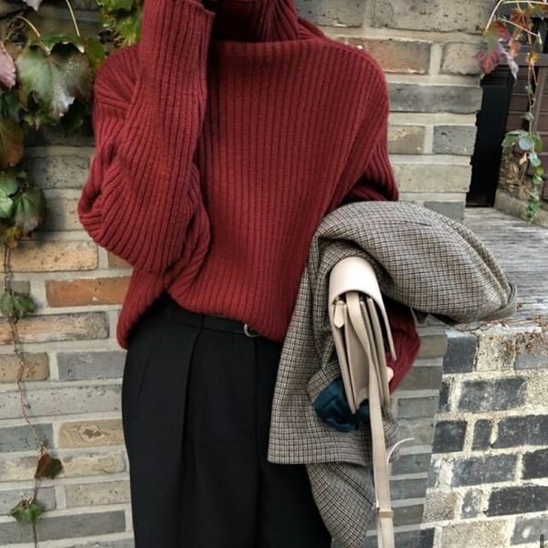 women's sweaters hzirip streetwear turtleneck warm brief vintage loose chic pullovers all high-quality casual -quality shirts 6998, White;black
women's sweaters hzirip streetwear turtleneck warm brief vintage loose chic pullovers all high-quality casual -quality shirts 6998, White;black