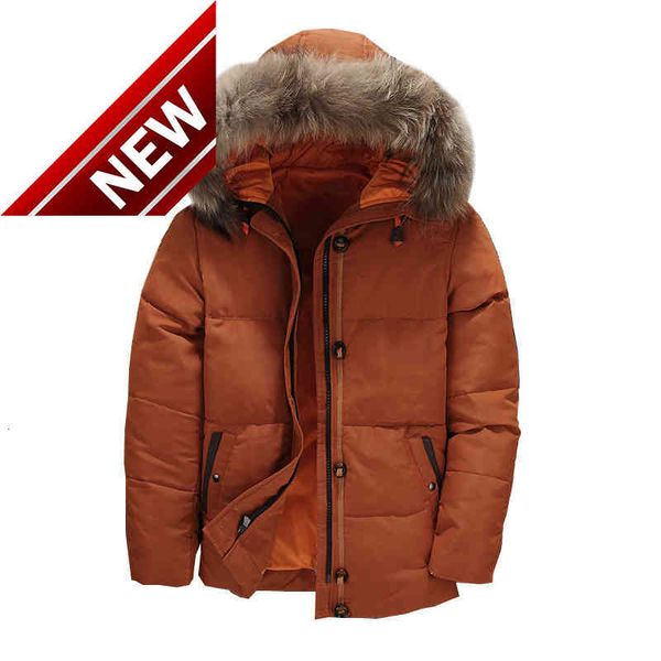 white duck jacket men winter down parka coat thick warm fur hooded windbreaker snow overcoat hombre, Black
white duck jacket men winter down parka coat thick warm fur hooded windbreaker snow overcoat hombre, Black