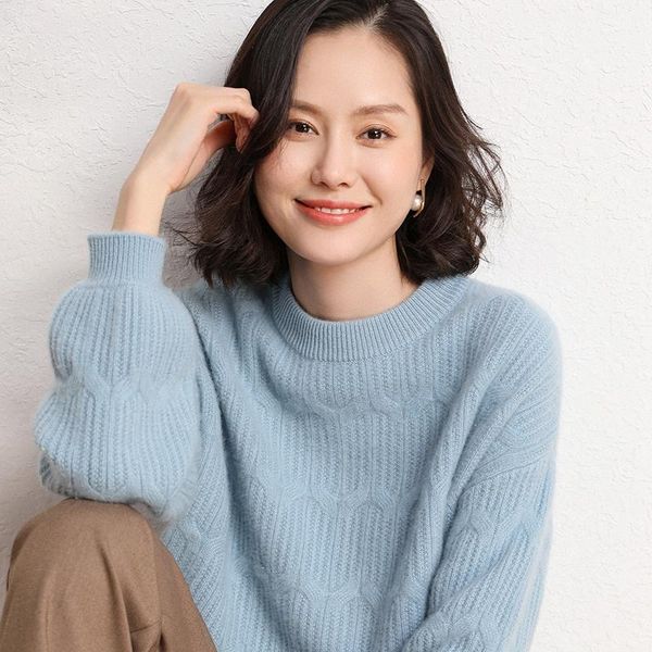women's sweaters high-end autumn winter 100% cashmere double thickening pullovers sweater female loose knitted girl clothes standard, White;black
women's sweaters high-end autumn winter 100% cashmere double thickening pullovers sweater female loose knitted girl clothes standard, White;black