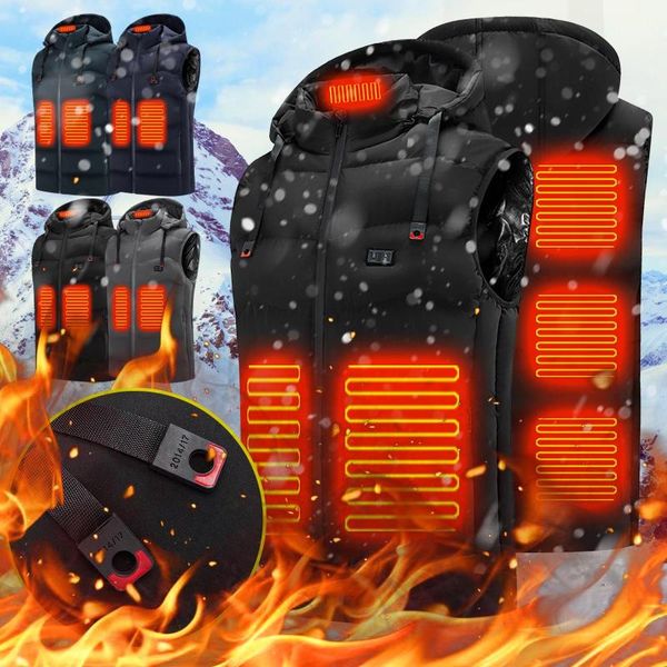 women's vests dual control 9 heating vest constant temperature intelligent electric, Black;white
women's vests dual control 9 heating vest constant temperature intelligent electric, Black;white