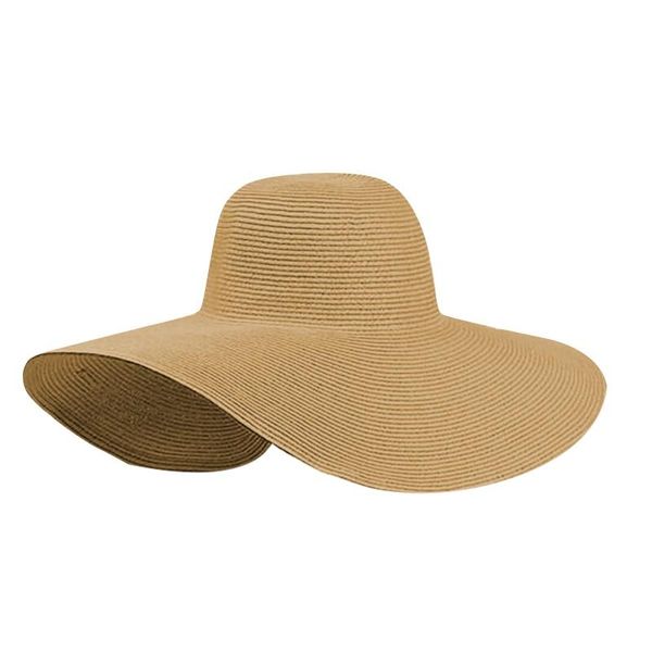 wide brim hats summer solid color straw hat women big along the beach simple foldable sun sunscreen uv resistant panama cap, Blue;gray
wide brim hats summer solid color straw hat women big along the beach simple foldable sun sunscreen uv resistant panama cap, Blue;gray