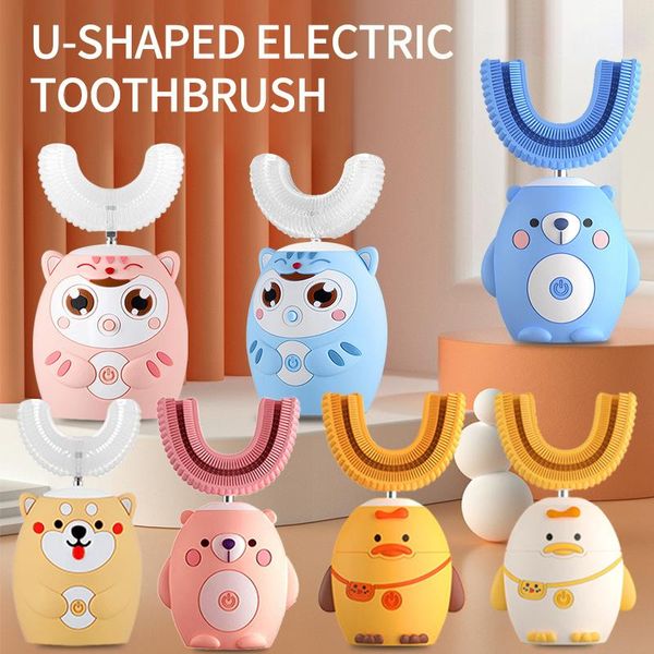 smart electric toothbrush for kids silicon automatic ultrasonic teeth tooth brush cartoon pattern children 360 degrees u
smart electric toothbrush for kids silicon automatic ultrasonic teeth tooth brush cartoon pattern children 360 degrees u