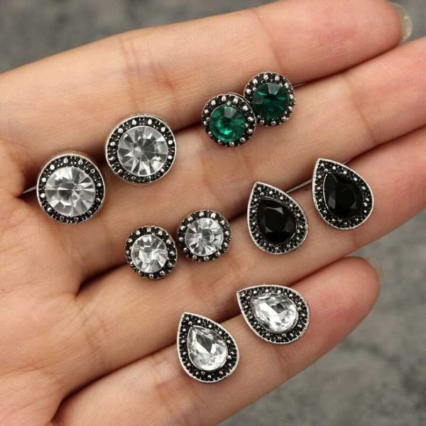 stud meyfflin women crystal earrings for boucle d'oreille jewelry bohemian earring set green droplets brincos, Golden;silver
stud meyfflin women crystal earrings for boucle d'oreille jewelry bohemian earring set green droplets brincos, Golden;silver