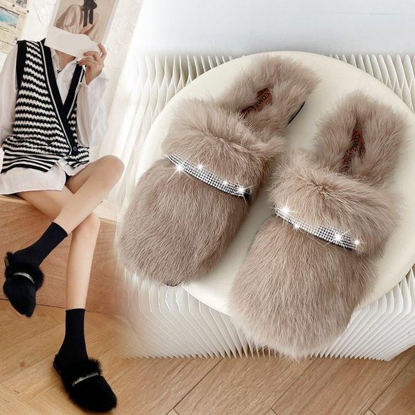 slippers shoes women low cover toe female flock fur flip flops slides soft 2021 massage plush flat with hoof heels rubber, Black
slippers shoes women low cover toe female flock fur flip flops slides soft 2021 massage plush flat with hoof heels rubber, Black