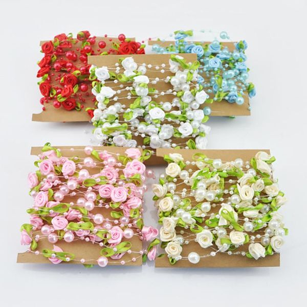 party decoration 5m fishing line artificial pearls beads chain garland rose flowers for wedding paty bridal bouquet flower supplies
party decoration 5m fishing line artificial pearls beads chain garland rose flowers for wedding paty bridal bouquet flower supplies