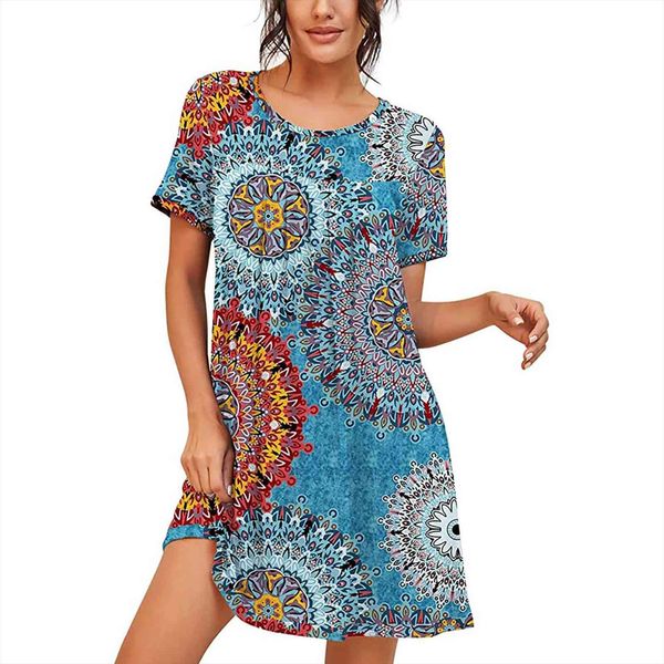 sleeping dress short sleeve nightgown womens sleepwears soft cozy sleepshirt pleated summer nightshirt loungewear vestido de mulher, Black;red
sleeping dress short sleeve nightgown womens sleepwears soft cozy sleepshirt pleated summer nightshirt loungewear vestido de mulher, Black;red